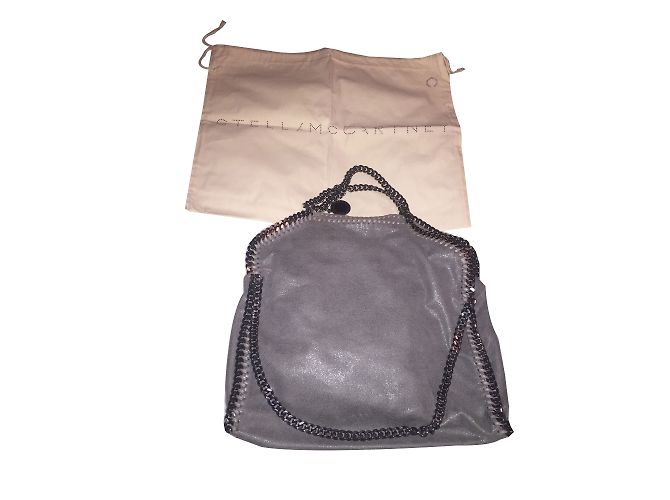 Stella Mc Cartney Stella McCartney Falabella Tasche Hellgrau Wildleder