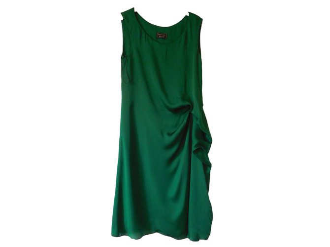 Lanvin Vestido Verde Seda  ref.68569