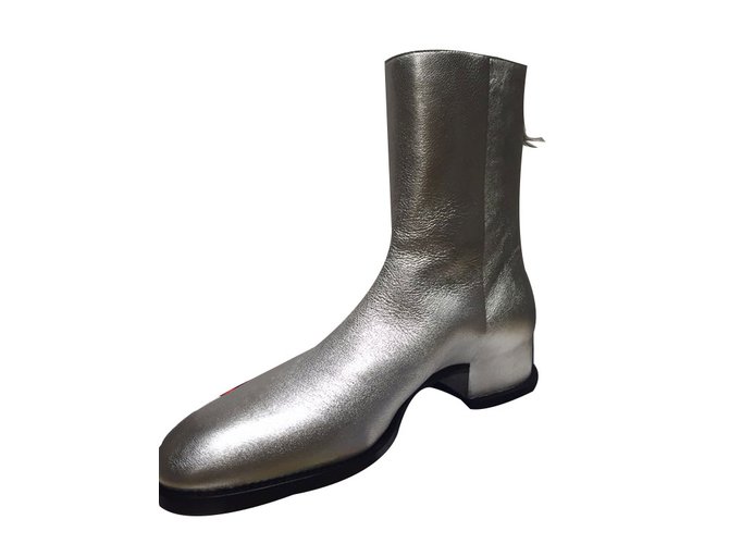 Givenchy Boots Silvery Leather  - Joli Closet
