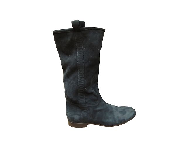 Stivaletti Sartore Blu Navy in Scamosciato