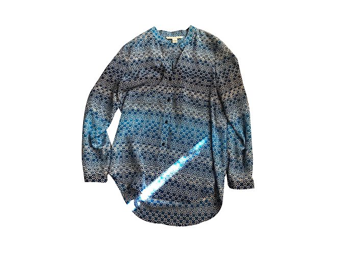 Camicetta Diane Von Furstenberg in seta blu