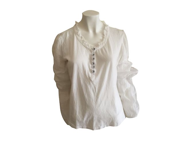 Top Designers Remix de algodón blanco Talla L
