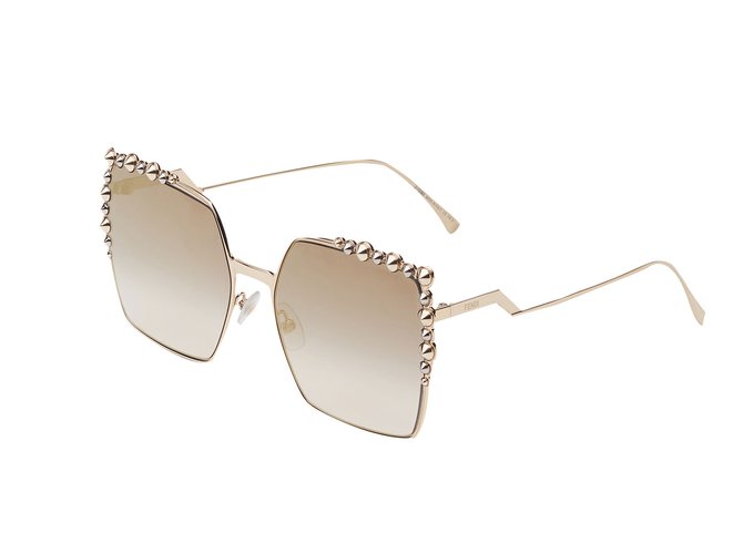Fendi Sunglasses Golden Metal  ref.68931