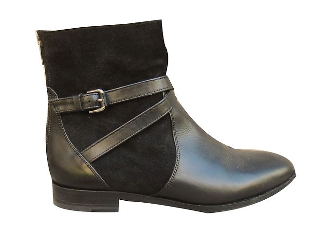 Botines Colisee De Sacha de piel negra Negro