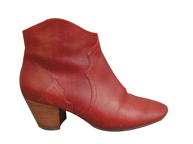 Isabel Marant dickers Red Leather  ref.68973