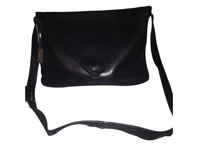 Lancel Schulranzen Schwarz Leder  ref.68985