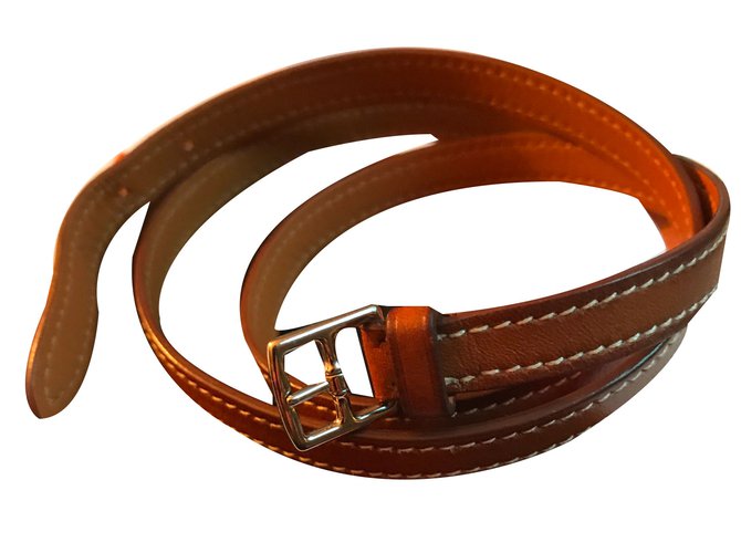 Hermès Bracelet Brown Leather  ref.68993
