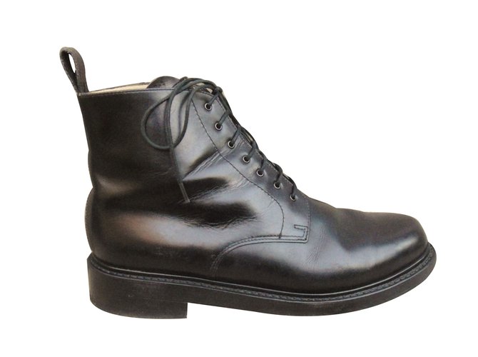 Paraboot Boots Black Leather  ref.69008