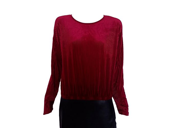 Crop Top Zara Granate Burdeos