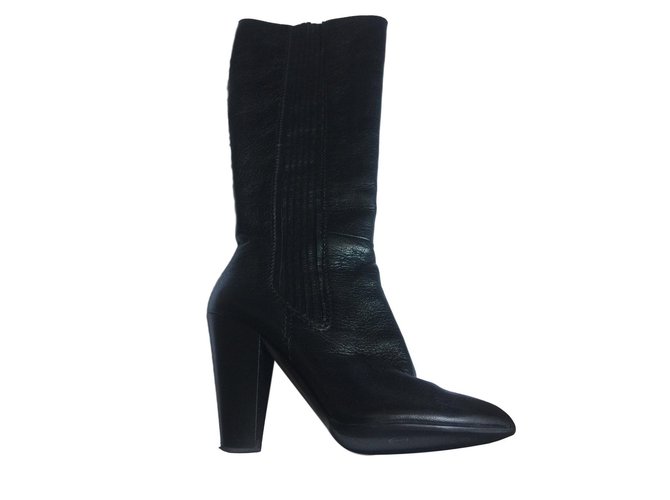 Dolce & Gabbana Boots Black Leather  ref.69066