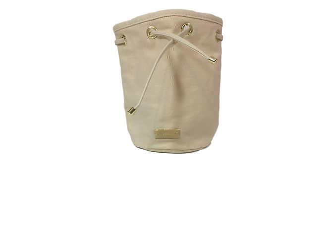 Pochette Chloé Beige de Algodón