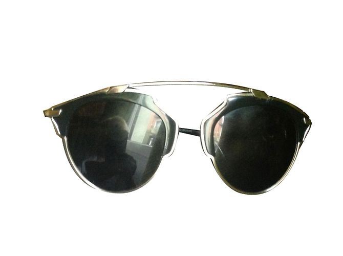 Christian Dior Occhiali DIOR SO REAL neri e argento Nero