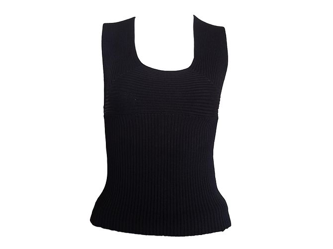 Top de viscosa negro Plein Sud