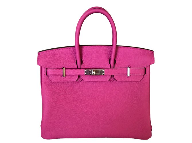 Hermès Hermes Birkin 25CM Magnolia Togo Leather with Palladium Hardware Pink  ref.69114