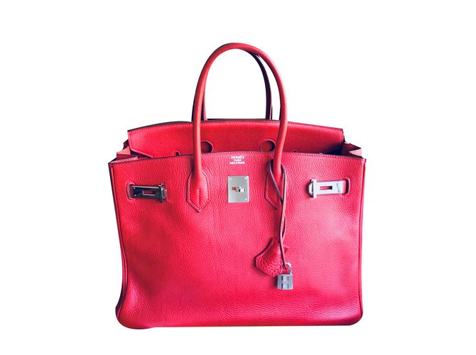 Hermès Birkin 35 Red Leather  ref.69179