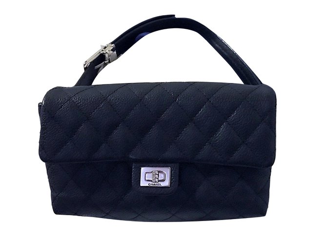 Chanel Clutch bags Black Leather  ref.69246