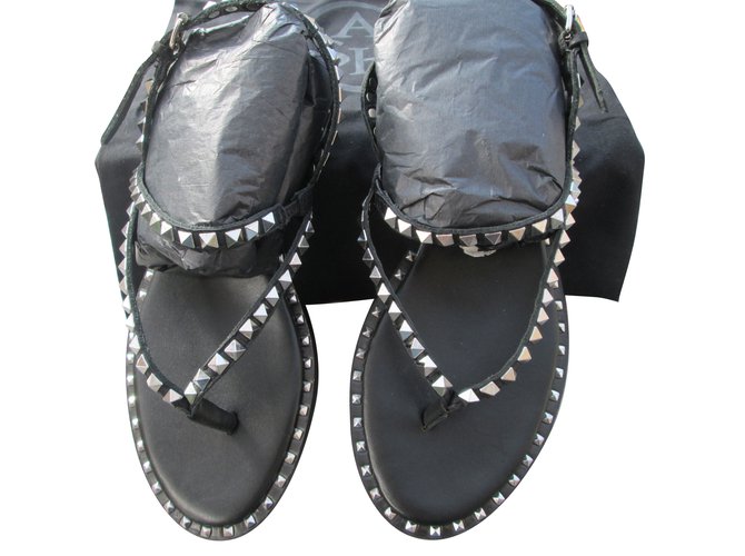 Ash Sandals Black Leather  ref.69267