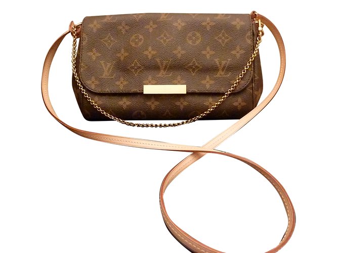 Brown Louis Vuitton Monogram Favorite MM Crossbody Bag