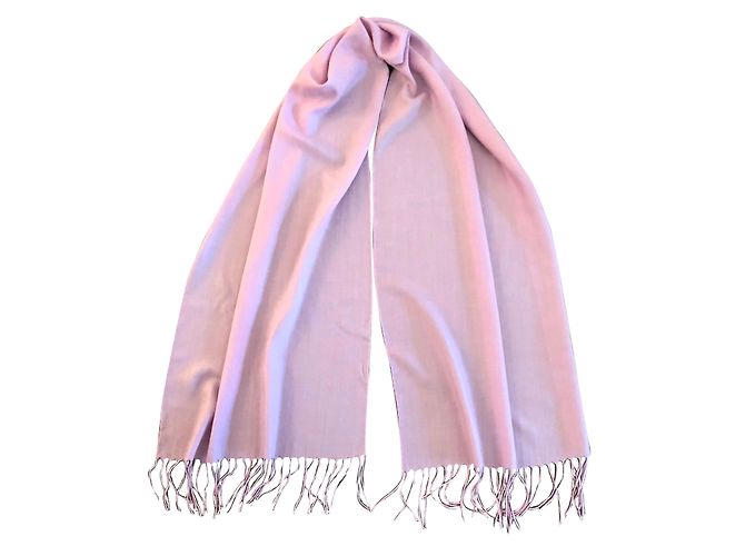 Autre Marque Große Parma Kaschmir Stola Rosa Pink