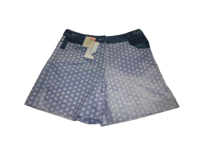 See by Chloé Shorts Blue Cotton  ref.69373