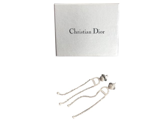 Dior Ohrringe Silber Metall  ref.69524