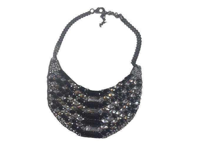 Yves Saint Laurent Necklace Silvery Metal  ref.69552