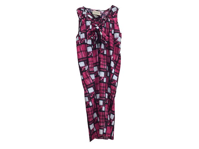 Marni Ärmelloses Kleid mit Mehrfarbenprint