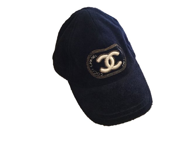Chanel Hat Blue Cotton  ref.69670