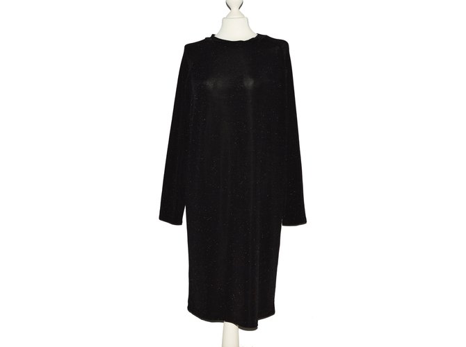 Ganni Dress Black Polyamide  ref.69679