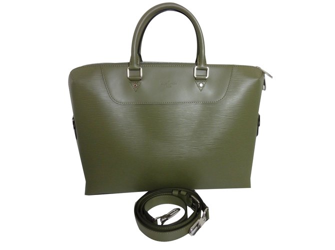 Louis Vuitton Bag Khaki Leather  ref.69687