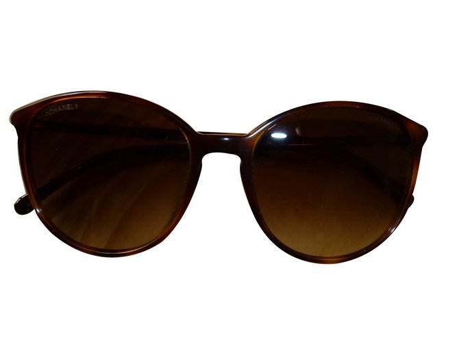 Chanel Sonnenbrille Kastanie  ref.69725