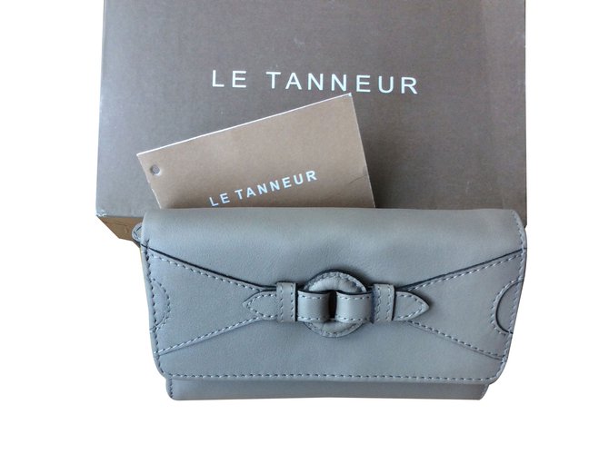 Le Tanneur carteira Taupe Couro  ref.69735