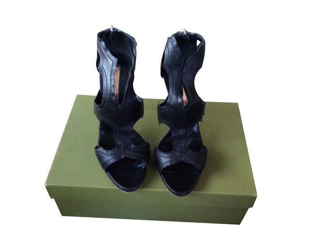 Rupert Sanderson ESTELLE Cuir Noir  ref.69747