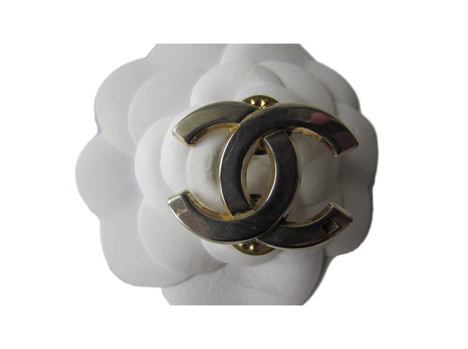 CHANEL Scarf Ring gilded metal