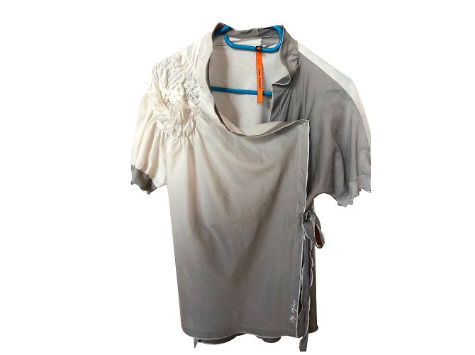 Camicetta Cop Copine in cotone grigio Taglia 36