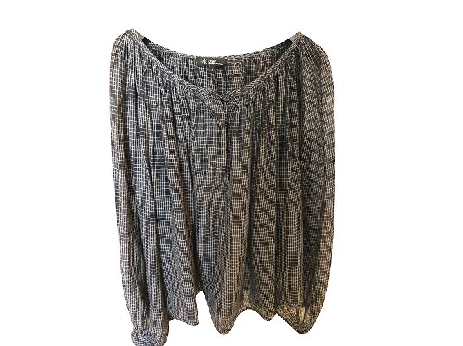 Camicetta Isabel Marant Etoile in cotone grigio