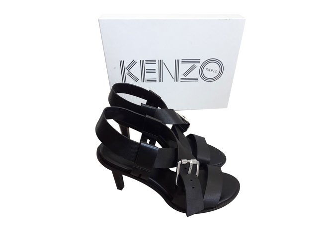 Kenzo Pumps Heels Leather Black ref 