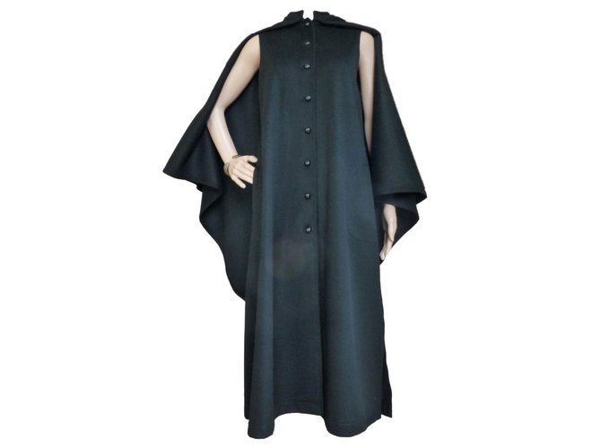 Saint Laurent Coat Black Wool  ref.69920