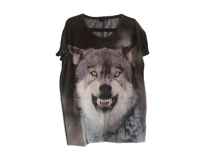 Camiseta de algodón gris The Kooples Talla L