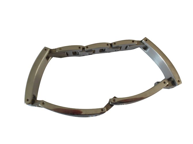 Autre Marque Pulseira STEEL Creator de aço preto e prata