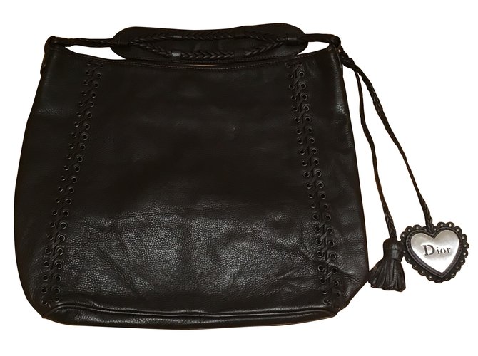 Christian Dior Handbag Dark brown Leather  ref.70083