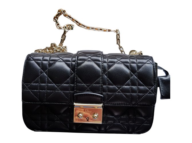 Miss Dior Black Leather  ref.70121