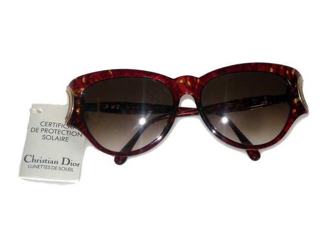 Christian Dior Gafas de sol Castaño Plástico  ref.70184