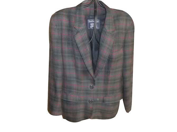 Chaqueta Burberry de lana con estampado tartán Multicolor