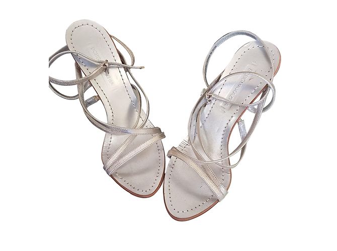Sandali Bcbg Max Azria in pelle argento 37