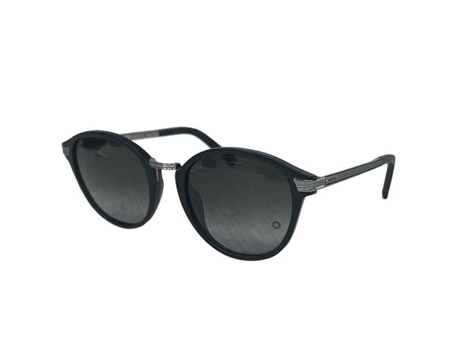 Montblanc Gafas de sol Negro Metal  ref.70304