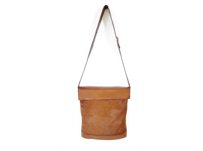 Autre Marque Jean Louis Imbert Handbag Handbags Pony Style Calfskin Autre Marque Jean Louis Imbert Handbag Handbags Pony Style Calfskin Brown Ref 70313