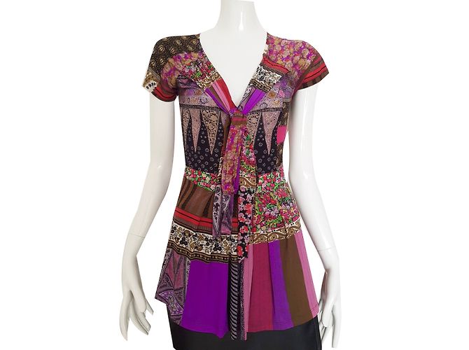 Top multicolore Etro con nodo
