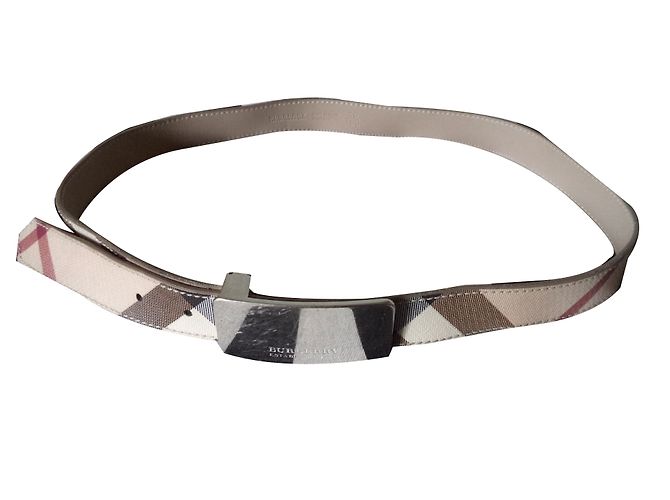 Burberry cinturón Beige Lienzo