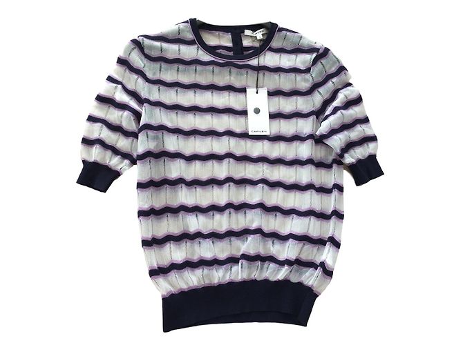 Carven Gestrickter Pullover mit Streifen 